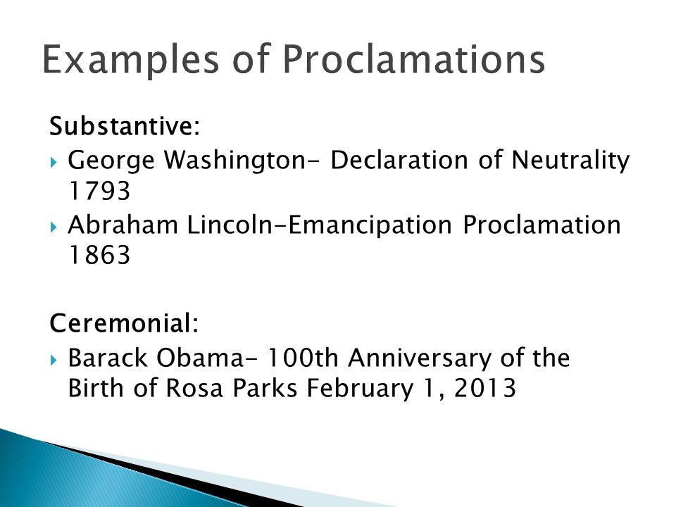 Proclamation of Neutrality
